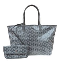 ゴヤール サンルイPM トートバッグ PVCコーティングキャンバス グレー ユニセックス GOYARD 中古 ゴヤール