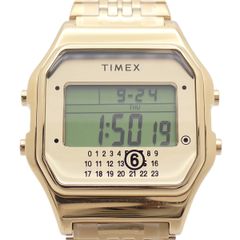 【美品】TIMEX タイメックス MM6 メゾンマルジェラ デジタルウォッチ クォーツ メンズ 腕時計 ゴールド色 TWG067500【いおき質店】