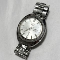 배송비 무료 SEIKO5 세이코 5 디럭스 6106-8020/25 돌 실버 자동 감기 손목 시계 동작품 가동품 중고 품목