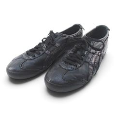 オニツカタイガー Onitsuka Tiger ローカットスニーカー THL7A0 26.5cm ブラック 黒系 レザー