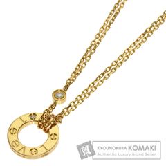 CARTIER カルティエ ラブサークル ダイヤモンド ネックレス K18YG レディース [中古]