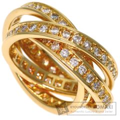 CARTIER カルティエ スリーバングルズ ダイヤモンド #50 リング・指輪 K18YG レディース [中古]