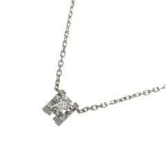 カルティエ Cartier Cドゥ ダイヤ 0.30ct D/VVS2/EX ネックレス 42cm K18 WG 750 C De Diamond Necklace【証明書付き】 90339468