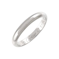 カルティエ Cartier 1895 クラシック #47 リング Pt 幅2.5mm プラチナ 指輪 Classic Ring【証明書付き】 90342476