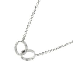 カルティエ Cartier ベビーラブ ネックレス 43cm K18 WG ホワイトゴールド 750 LOVE Necklace【証明書付き】 90342478