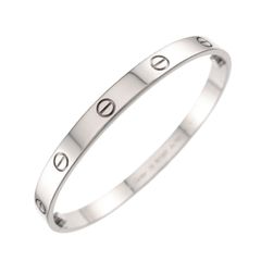 カルティエ Cartier ラブ ブレス #19 K18 WG ホワイトゴールド 750 ブレスレット バングル Love Bracelet【証明書付き】 90343389