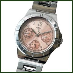 中古●SEIKO/セイコー● レディース 腕時計 LUKIA 5Y89-0B30 3針 カレンダー 電池交換済