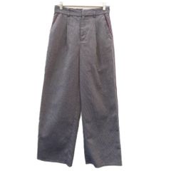 더 숍 티케 THE SHOP TK ワイドパンツ L マルチカラー 紺 ネイビー 総柄 ロング丈 HO38 ■GY99