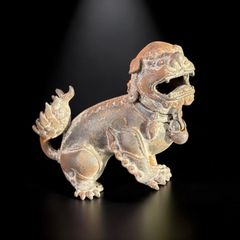 銅製 獅子 香炉 中国 唐獅子 置物 香道具 茶道具 古美術 オブジェ 金属工芸 骨董品 アンティーク