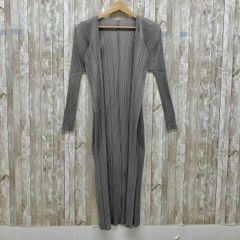 PLEATS PLEASE ISSEY MIYAKE イッセイミヤケ PP04-JH617 size2 カーディガン アンサンブル グレー