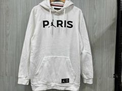 NIKE/ナイキ/プルフーディ/×PARIS SAINT-GERMAIN/BQ4200-100/裏起毛/ホワイト/size:L