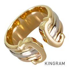 カルティエ Cartier 2C トリニティ K18YG 11号(51) リング sst【中古】