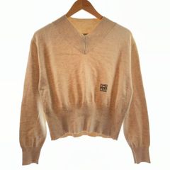 トーテム TOTEME V NECK MERINO SHORT KNIT Vネック メリノウール ショート ニット ワンポイントロゴ C-303