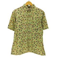 アベイシングエイプ A BATHING APE 90S 初期 OLD ユニオンジャック タグ ABC CAMO カモ 迷彩 S/S シャツ メンズ JPN：M