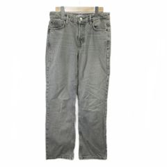 ザラ ZARA デニム ジーンズ 36 グレー ハイライズ ストレートシルエット 長ズボン /NP ■GY99