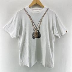 【中古】00s A BATHING APE Jacob ネックレスプリントS/S Tee ホワイト サイズM アベイシングエイプ[24]