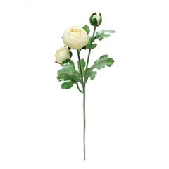 エルアーツ アーティフィシャルフラワー ラナンキュラスX3 E2619 CREAM（12）