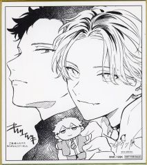 중고 紙製品 八木玄純&鹿島柊 キヅナツキ先生描き下ろしミニ色紙 「ギヴン展 -given exhibition-」 東京会場入場特典