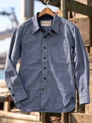 MISTER FREEDOM ミスター フリーダム シャンブレー シャツ MFSC 5oz CHAMBRAY DECKPLATE CPO 綿 100% Naval Clothing Tailor SC29762