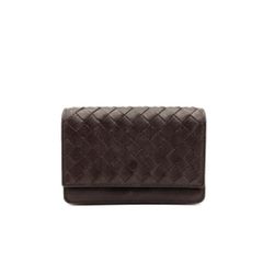 BOTTEGAVENETA ボッテガヴェネタ ボッテガ イントレチャート 名刺入れ カードケース 定期入れ パスケース ビジネス メンズ レディース ダークブラウン ブラウン こげ茶