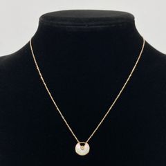 CARTIER（カルティエ） アミュレット ドゥ カルティエ XS マザー・オブ・パール ダイヤモンド / Au750 ネックレス 3.01g ホワイト×ゴールド