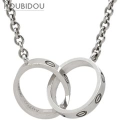 カルティエ Cartier ネックレス ベビーラブ ホワイトゴールド LOVE Au750 18K 18金 WG B7212500【中古】
