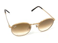 ■極美品■ Ray-Ban レイバン RB3637 001/51 NEW ROUND ニューラウンド サングラス ゴールド系×ブラウン系 中古 FQ8992