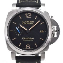 パネライ PANERAI PAM01392 ルミノールマリーナ 1950 3デイズ デイト ブラック 自動巻き メンズ 良品 腕時計 N#151044