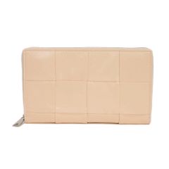 BOTTEGAVENETA ボッテガヴェネタ カセット ラウンドジップウォレット ペーパーカーフ パステル ライトピンク ラウンドファスナー RFID ICチップ マキシ イントレチャート メロンウォッシュド 長財布 690945 VCQ72 6706