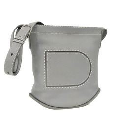 delvaux パン デイリー サーピケMM ショルダーバッグ レザー ブルーグレー