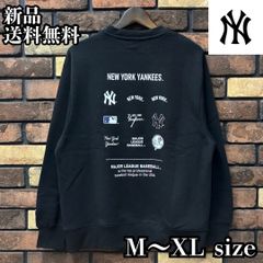 MLB 裏起毛バックプリントトレーナー 11C6661M ブラック ニューヨーク・ヤンキース 長袖 野球 メジャーリーグ 大リーグ NY NYY Yankees ロゴ ストリート スポーツMIX ユニセックス 男女兼用 新品 미사용 배송비 무료