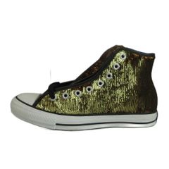 コンバース CONVERSE オールスター スパンコール 2 ハイ ALL STAR SPANGLE II HI スニーカー ハイカット ロゴ US9.5 28cm ゴールド色 1C787 /XZ ■GY18