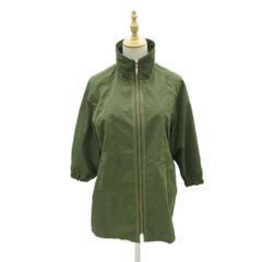 コムサイズム COMME CA ISM ブルゾンジャケット ミドル丈 七分袖 XL カーキ SM20 ■ECC007