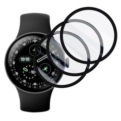 【新品】 YWXTW 対応 Google Pixel Watch 4/3/2/1 45mm フィルム 【3枚入り 日本旭硝子製 】-Watch 4 45mm