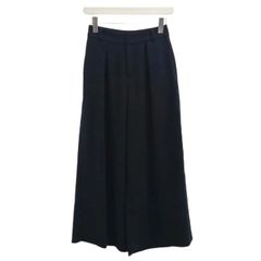 スピック&スパン Spick&Span ワイドパンツ フルレングス 34 黒 ブラック 無地 NP ■GY70
