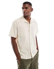 オンリーアンドサンズ メンズ トップス シャツ ONLY SONS short sleeve resort collar shirt Silver Lining シルバー