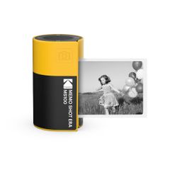 KODAK Memo Shot ERA トイカメラ＆フォトラベルプリンター 1ロール付き イエロー 300dpi、Bluetooth対応、iPhone・Android対応、ワンタッチカートリッジ交換、安全な感熱印刷ma dcf78da3