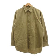 アーノルドバッシーニ Arnaldo Bassini シャツ L ベージュ 綿混 ギュラーカラー 長袖 /SX ■ECF006