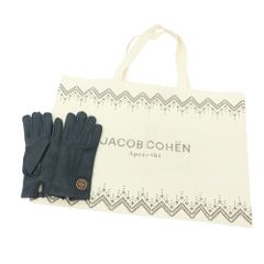 【新品】ヤコブコーエン JACOB COHEN ディアスキン カシミヤライニング 手袋 グローブ ネイビー【サイズM】【メンズ】