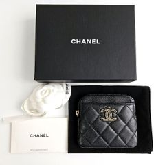 【極美品】CHANEL シャネル マトラッセ キャビアスキン フラグメントケース