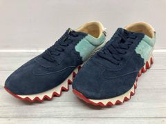 Christian Louboutin クリスチャンルブタン スニーカー Loubishark ルビシャーク ネイビー ミント 通年