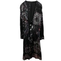 26SS YOHJI YAMAMOTO POUR HOMME INK LINING MESSAGE PRINTED GOWN HK-J68-431 サイズ3 総柄 ヨウジヤマモトプールオム