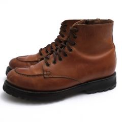 ブッテロ／BUTTERO ワークブーツ シューズ 靴 メンズ 男性 男性用 レザー 革 本革 ブラウン 茶 B5346 CANALONEラスト サイドジップ モックトゥ Vibramソール