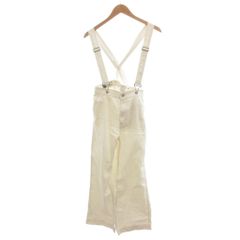 ギャップ GAP 상태좋음 サスペンダー付きワイドデニムパンツ ストレート ジップフライ 27 白 ホワイト OB ■ECF008