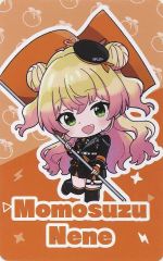 중고 キャラカード 桃鈴ねね ノーマル ミニキャラトレカ 「バーチャルYouTuber ホロライブ ねぽっくす! ～ねぽらぼ×秘密結社holoX～ ランダム 쿠지 ねぽらぼVer.」