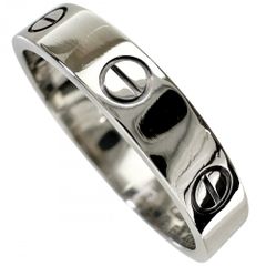 17号 【CARTIER/カルティエ】ミニラブ リング・指輪 K18WGホワイトゴールド 18金 4.8g 57 レディース 【中古】【真子質店】【BL】