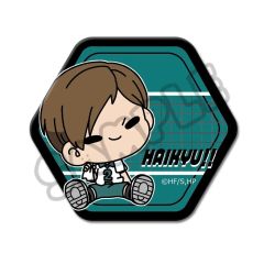 중고 バッジ・ビンズ M-KH 二口堅治 第10弾 六角形缶バッジ mochocho 「ハイキュー!!」
