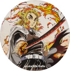 중고 ポスター ビッグサークルポスター 렌고쿠 쿄쥬로 B 「鬼滅の刃 ufotable CHARACTERS Cafe×ufotable Cafe×マチ★アソビCAFE」 かふぇ 쿠지 렌고쿠 쿄쥬로 悲鳴嶼行冥 特別賞