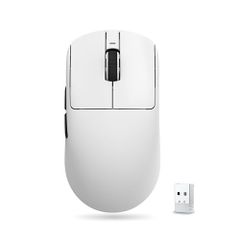 ATK ワイヤレス ゲーミングマウス VXE Dragonfly R1 SE+ White 軽量55グラム Pixart PAW3395 SE搭載 最大70時間 無線有線両対応 国内正規品
