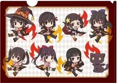 【中古】クリアファイル 集合 ぺたん娘 A4クリアファイル 「この素晴らしい世界に爆焔を!」
